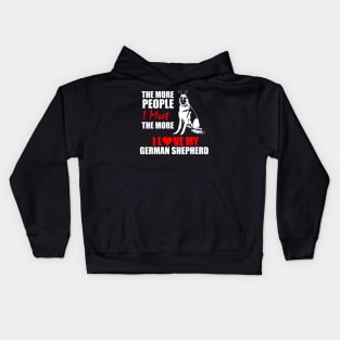 I Love my German Shepherd Kids Hoodie